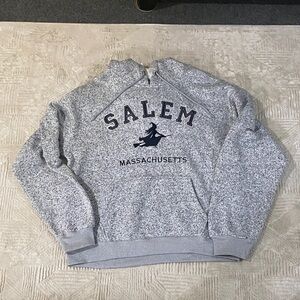 Womens Gray Salem Massachusetts Hoodie